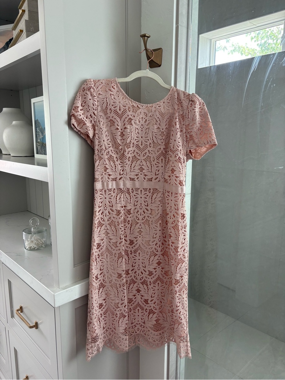 Rachel Parcel Corded Floral Lace Sheath Dress